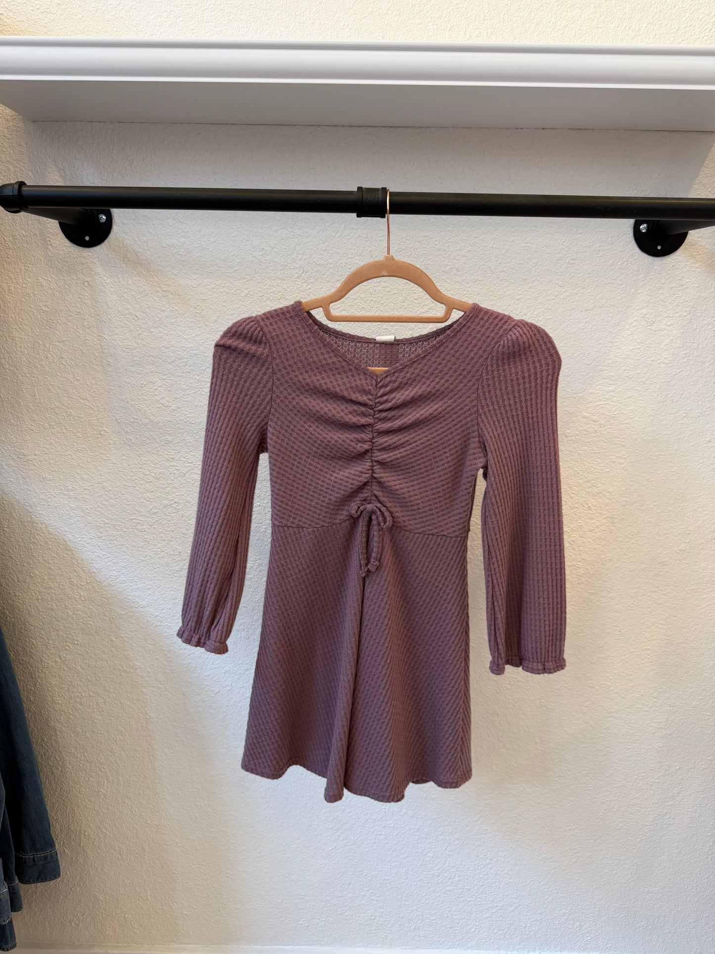 Mauve Ruched Dress