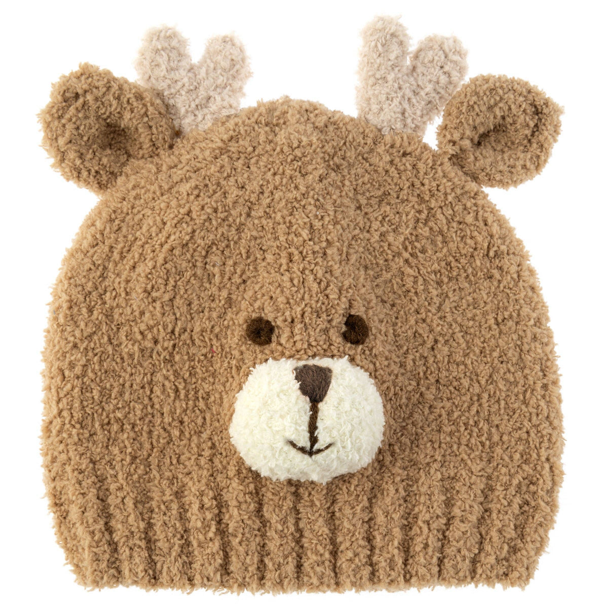 Chenille Baby Beanies: Deer