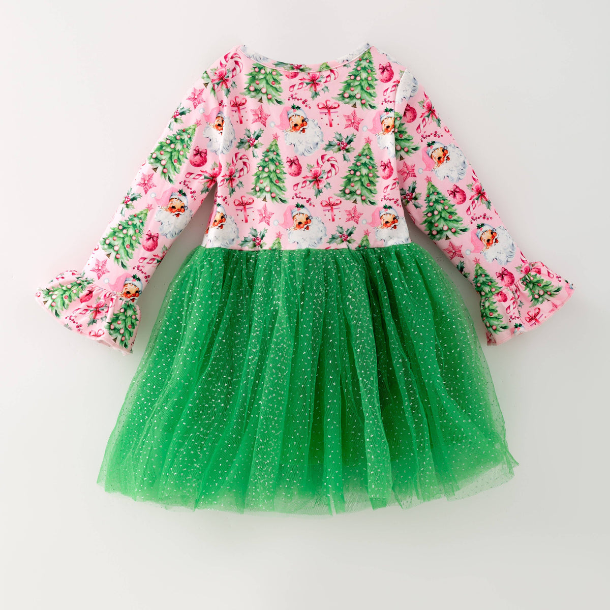 Pink Christmas Tutu Girls Dress