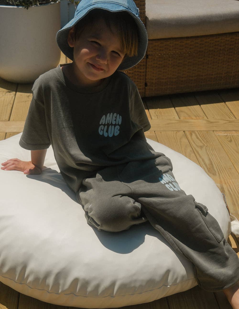 Amen Club Kids Cargo Sweatpant: 3T