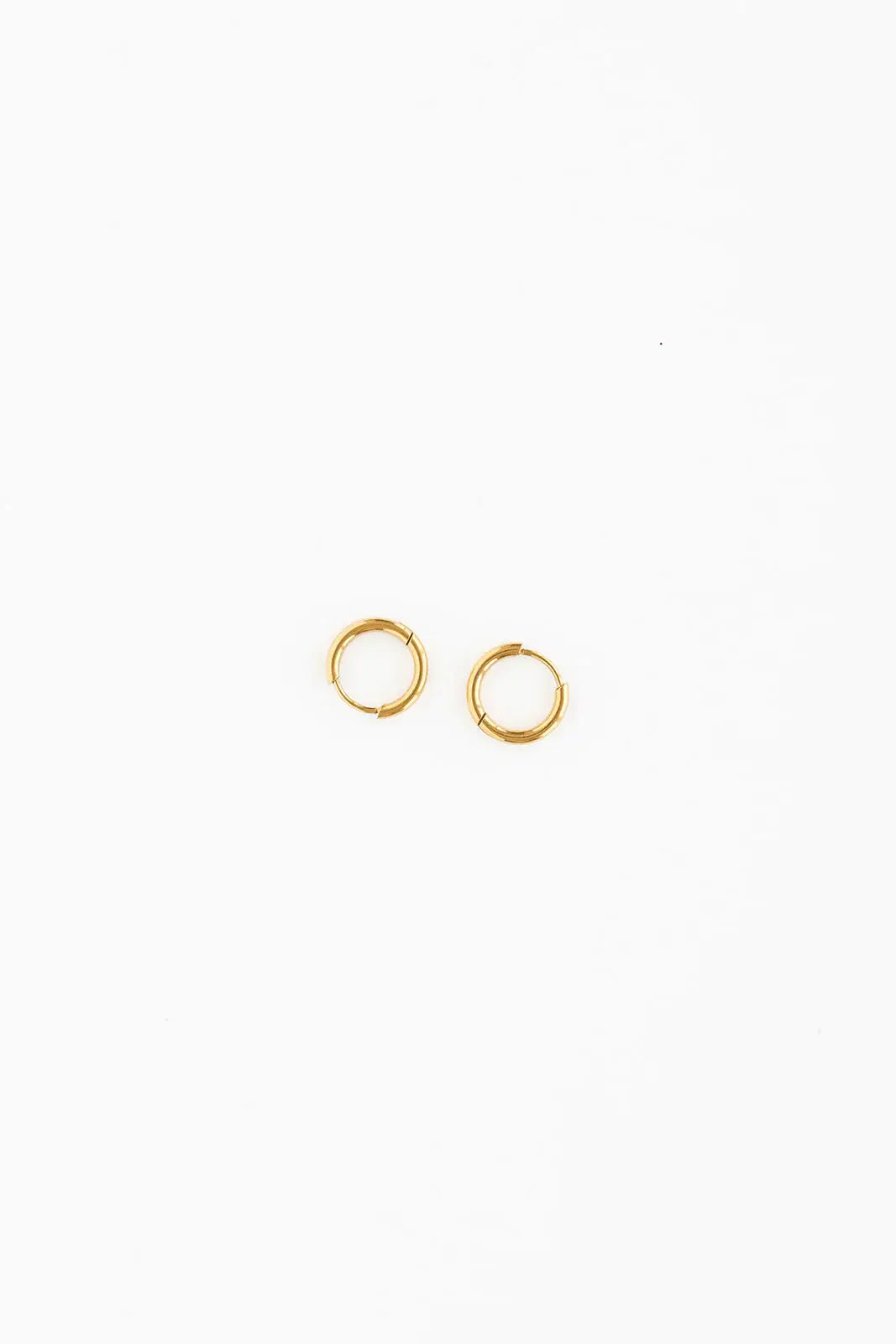 Endless Hoop Thin Gold Earrings - Hypoallergenic, Girl Gift: Gold / 22 mm