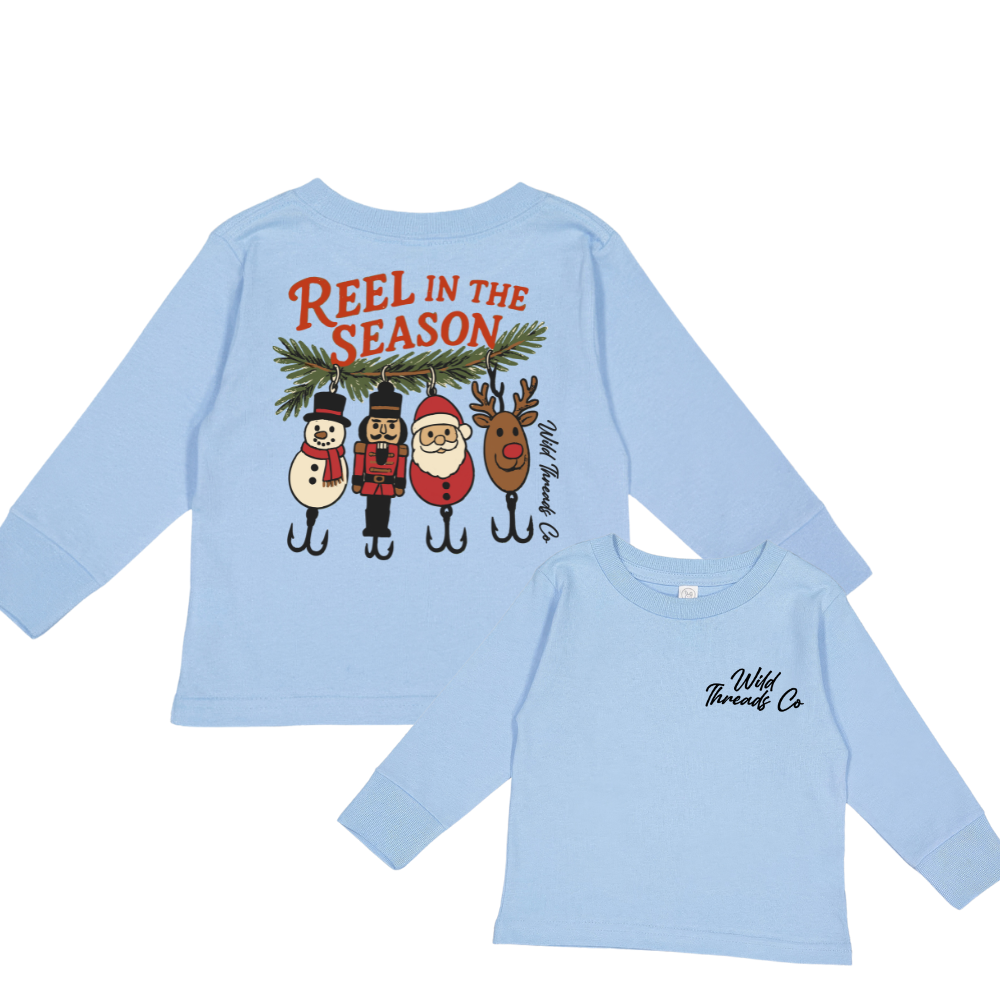 Reel In The Season Long Sleeve Tee: Natural / 5/6