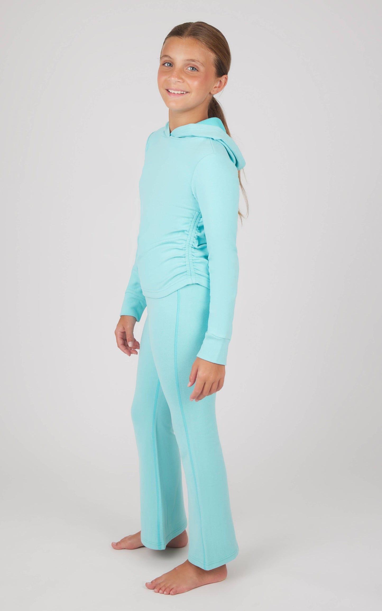 Aqua Hoodie & Flare Set