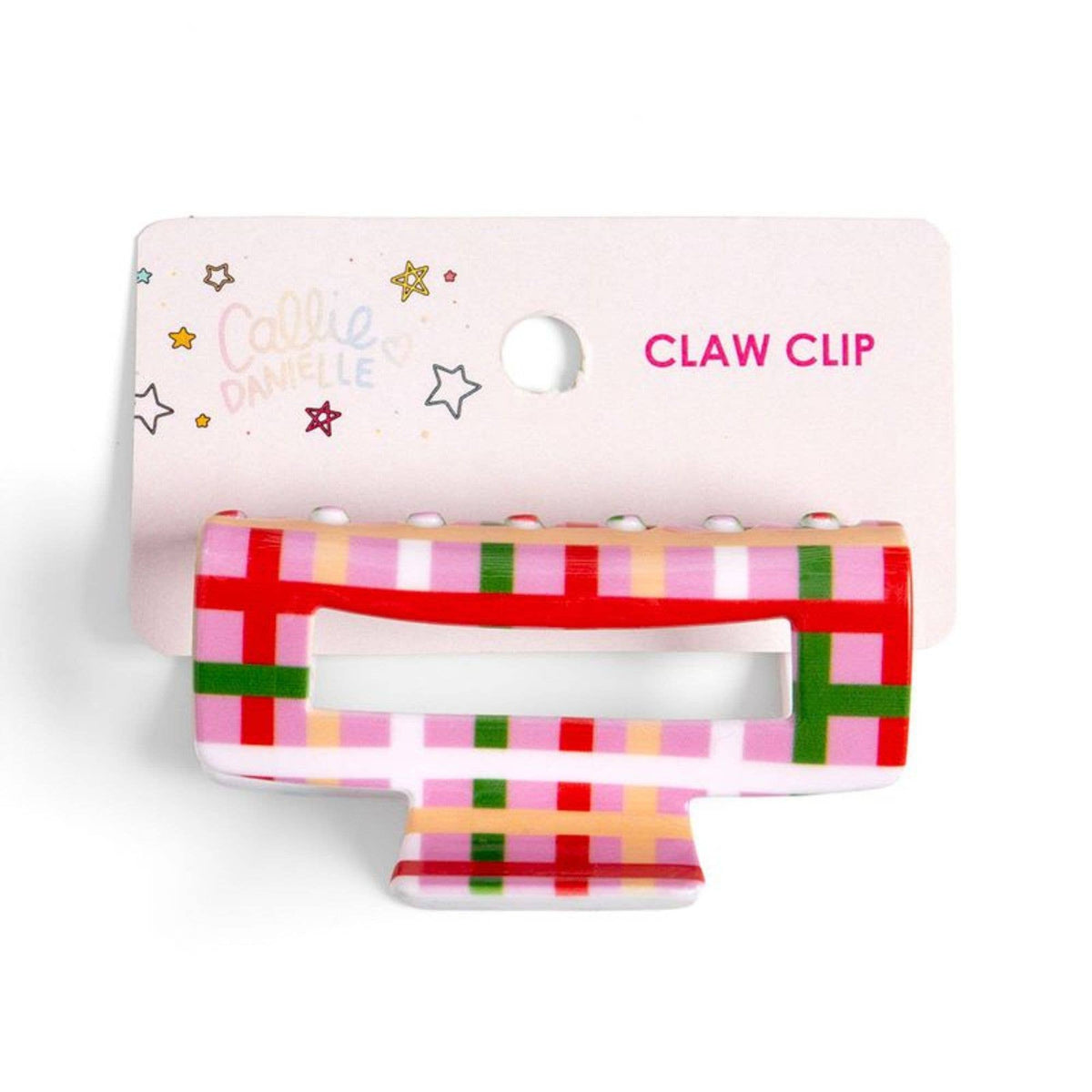 Plaid Christmas Claw Hair Clip