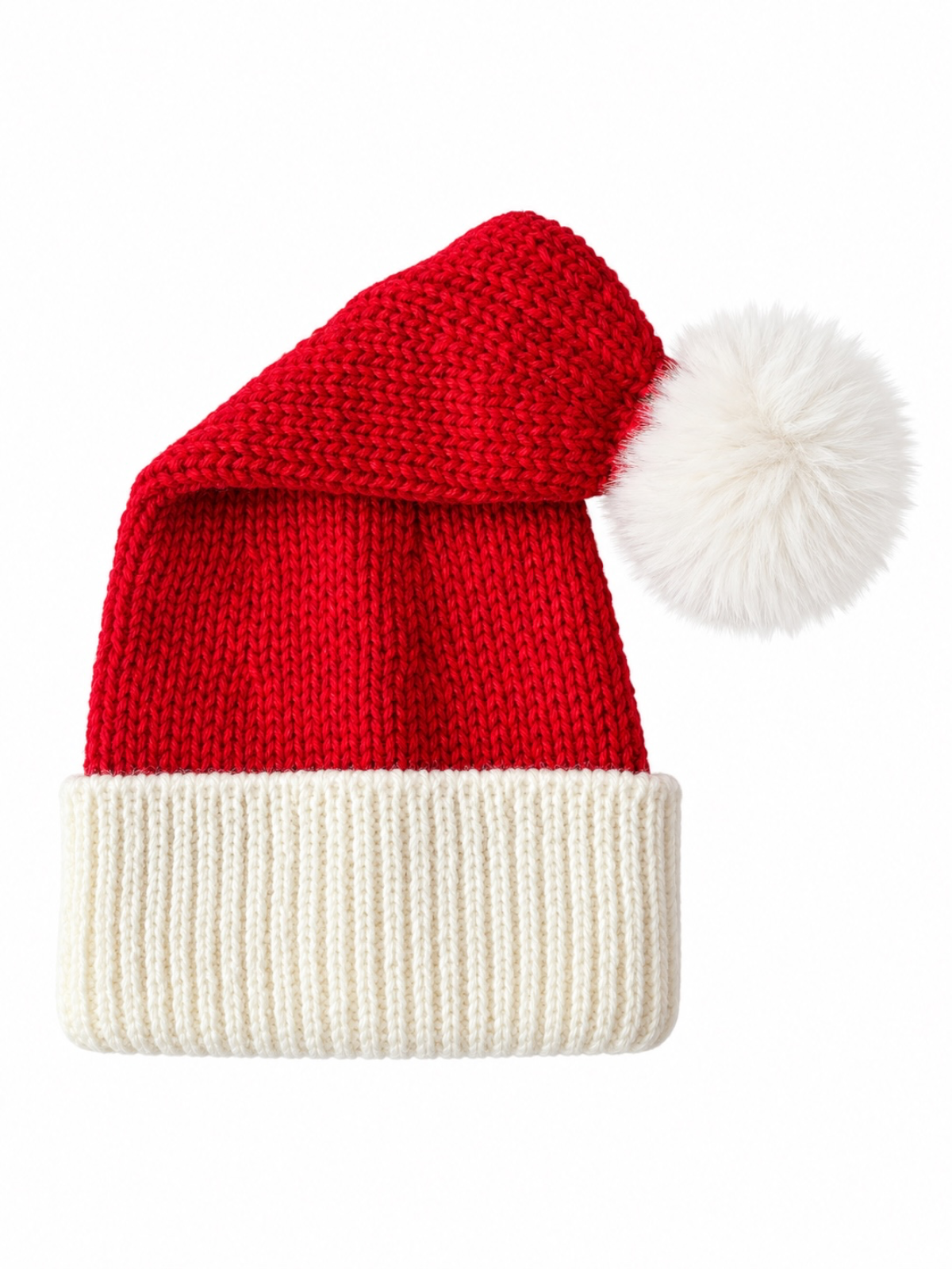 Knit Santa Hat, Red: XS (0 - 2 yr.)