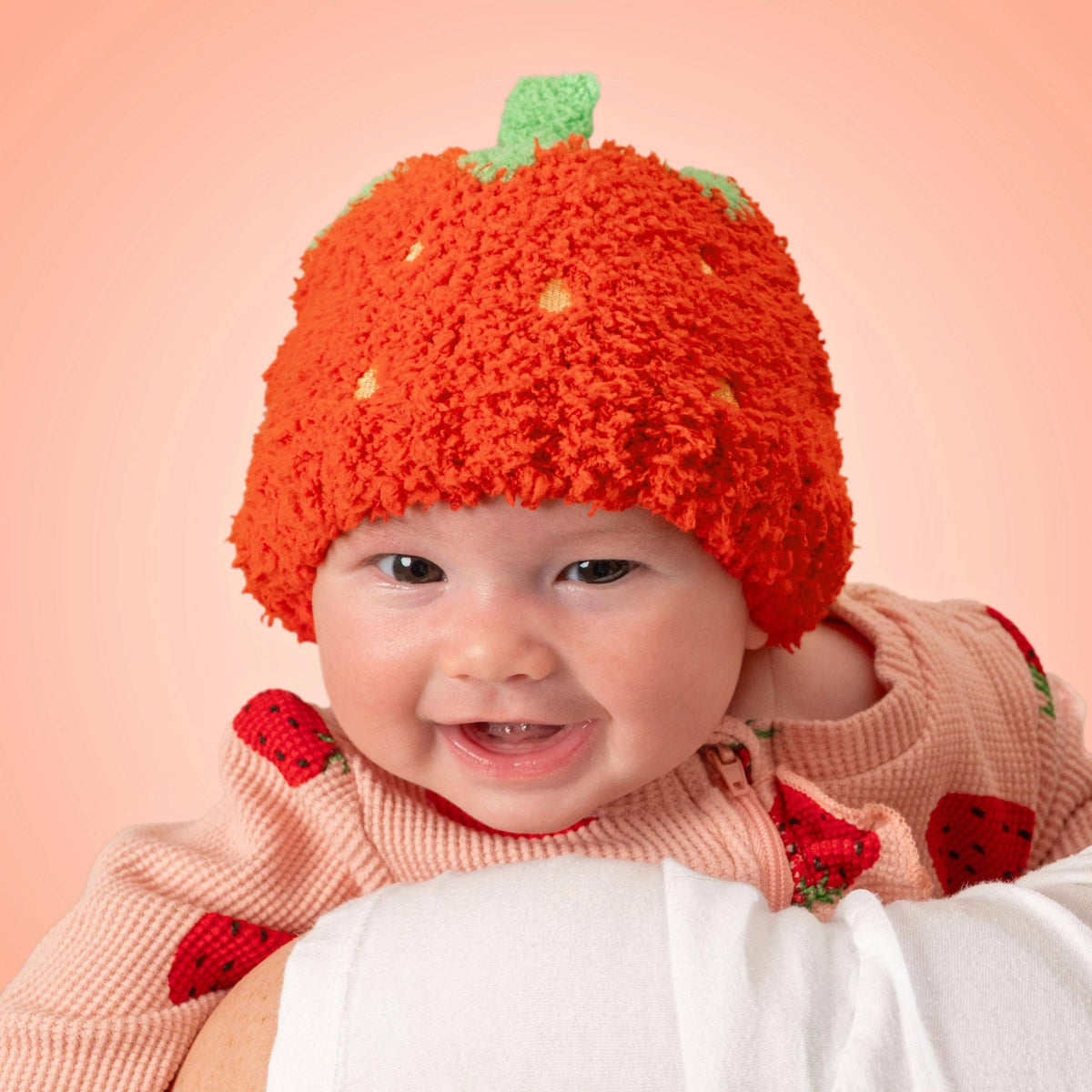 Chenille Baby Beanies: Deer
