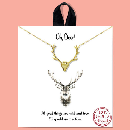 Deer Necklace