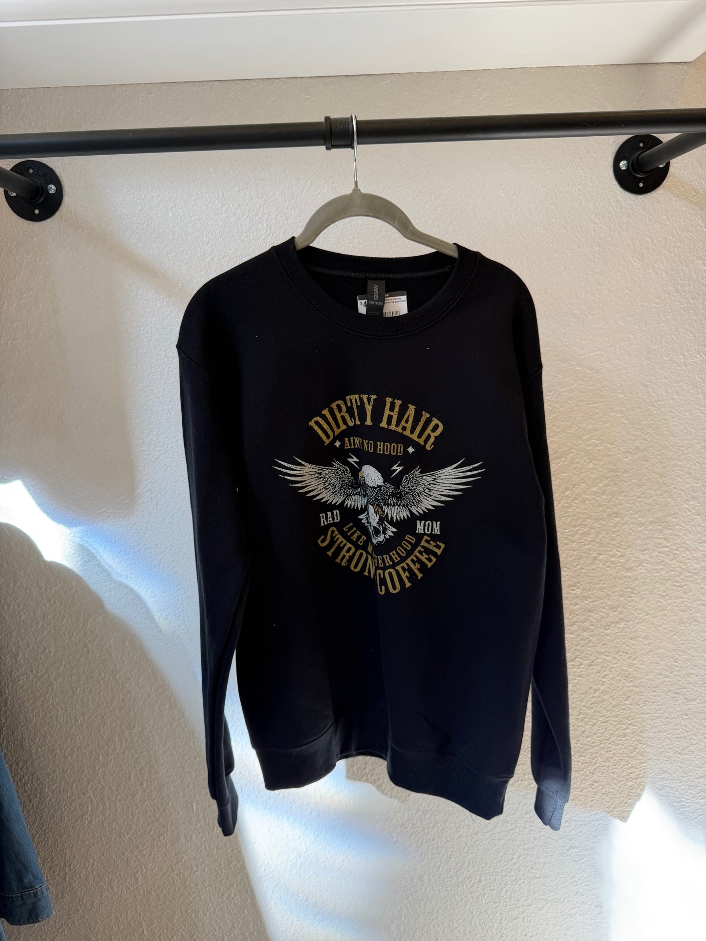 Dirty Hair Strong Coffee Crewneck