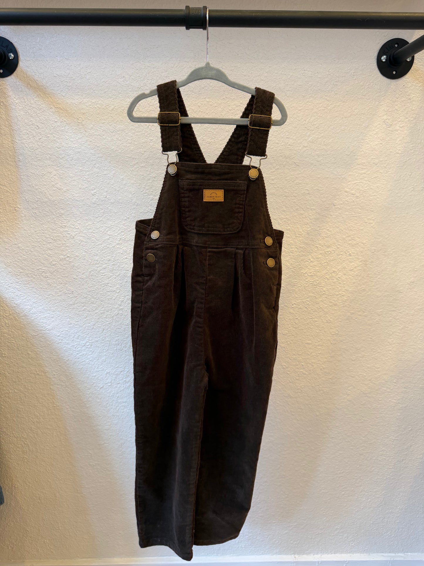 Chocolate Cord Overalls