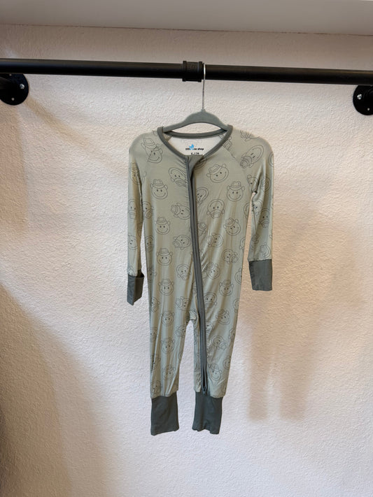 Happy Cowboy Zip Romper