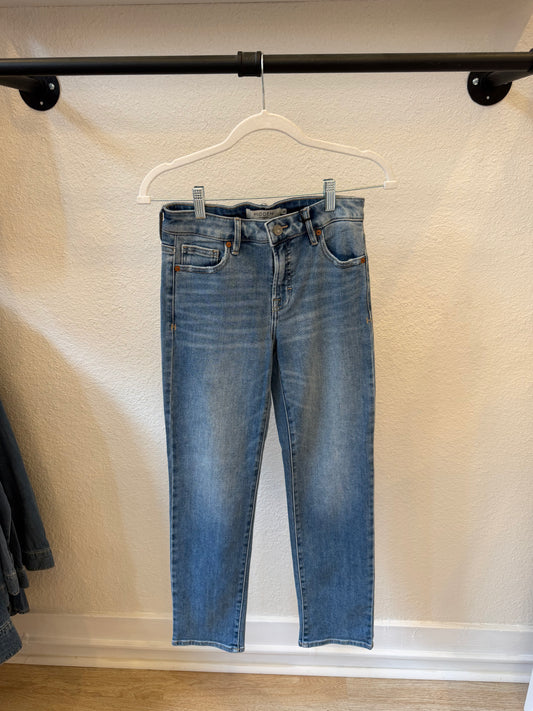 Hidden Medium Wash Mid Rise Cigarette Skinny Jeans