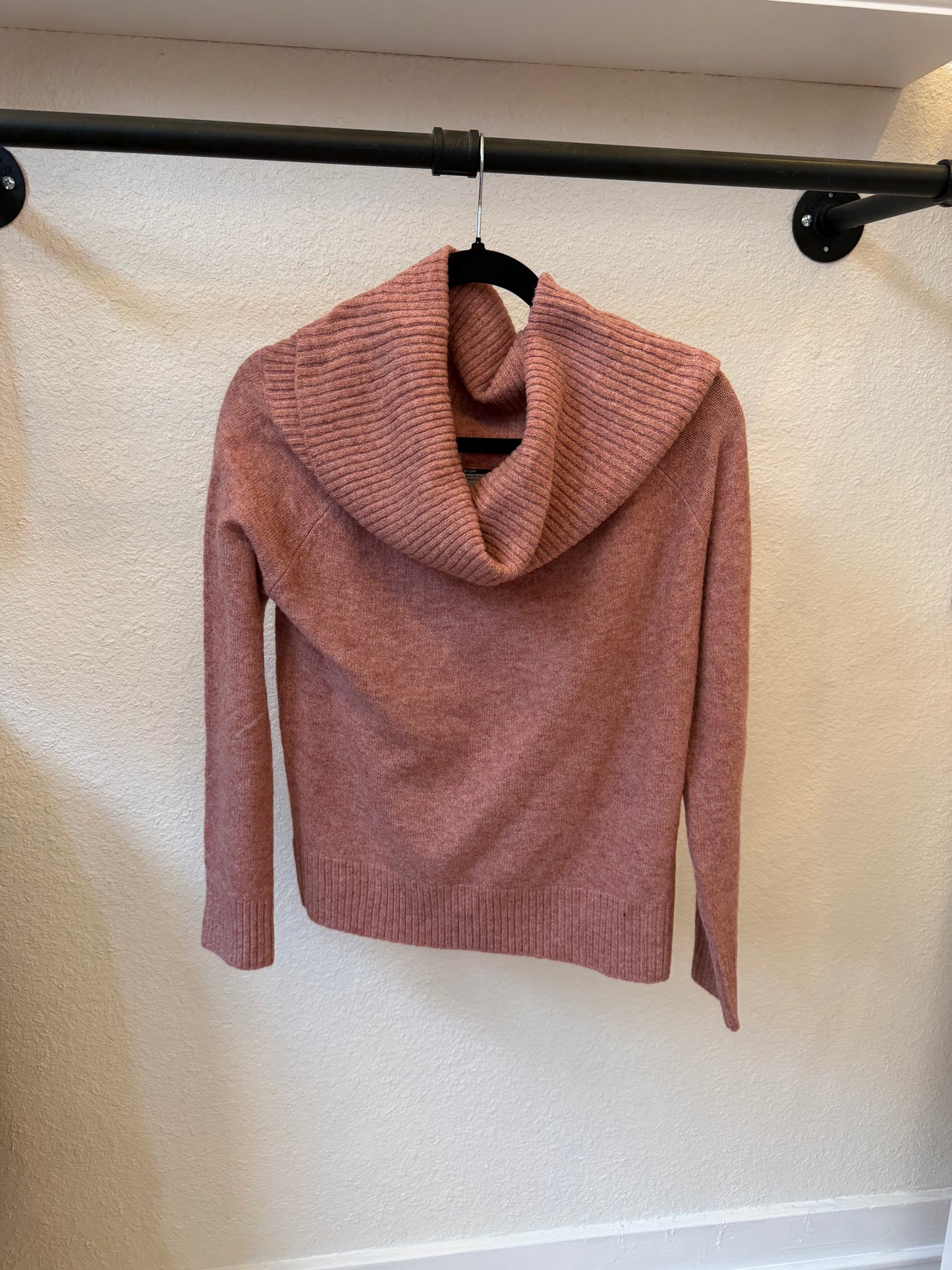 Dusty Rose Cowl Neck Sweater