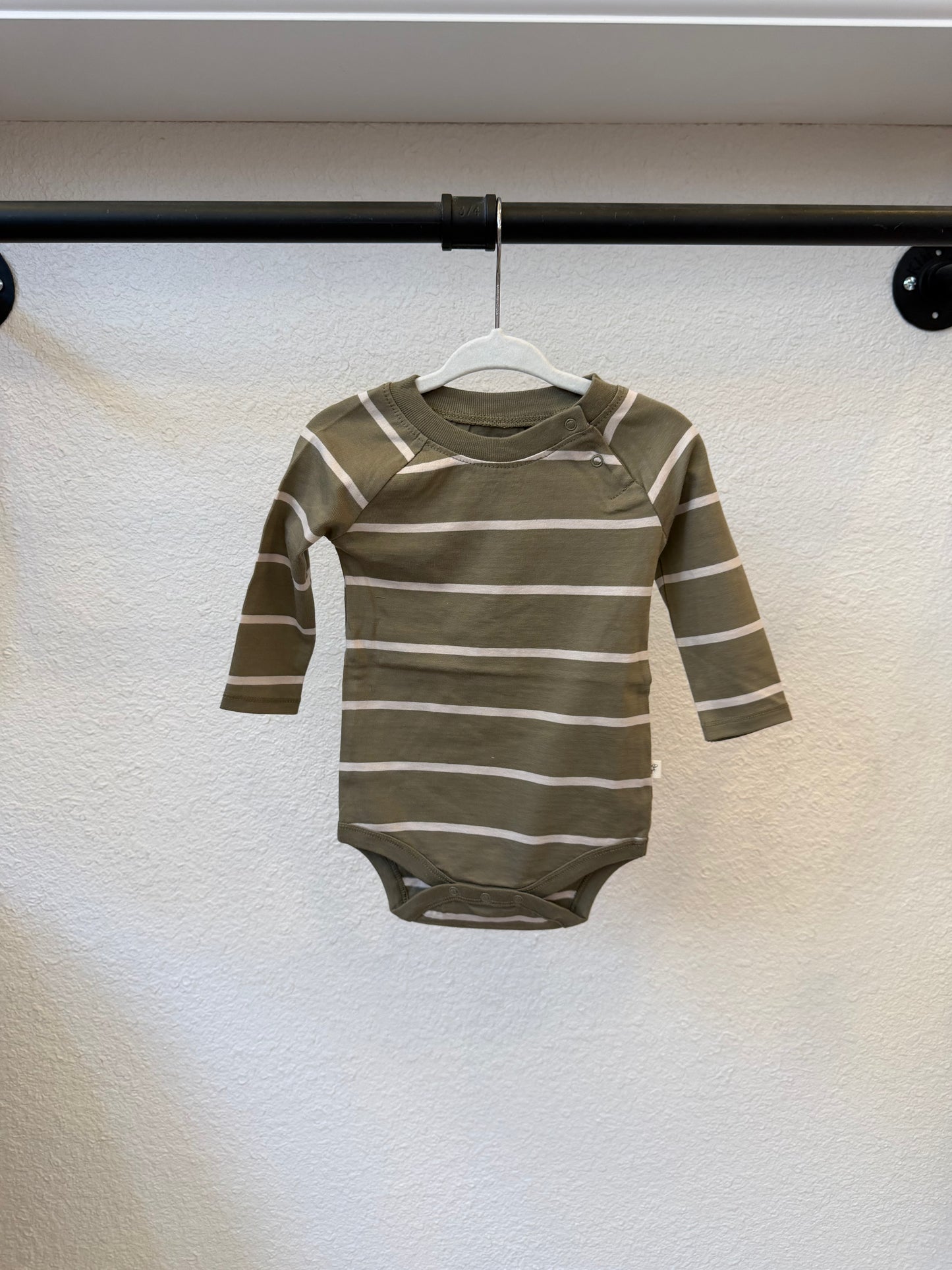 Little Olive Stripe Bodysuit