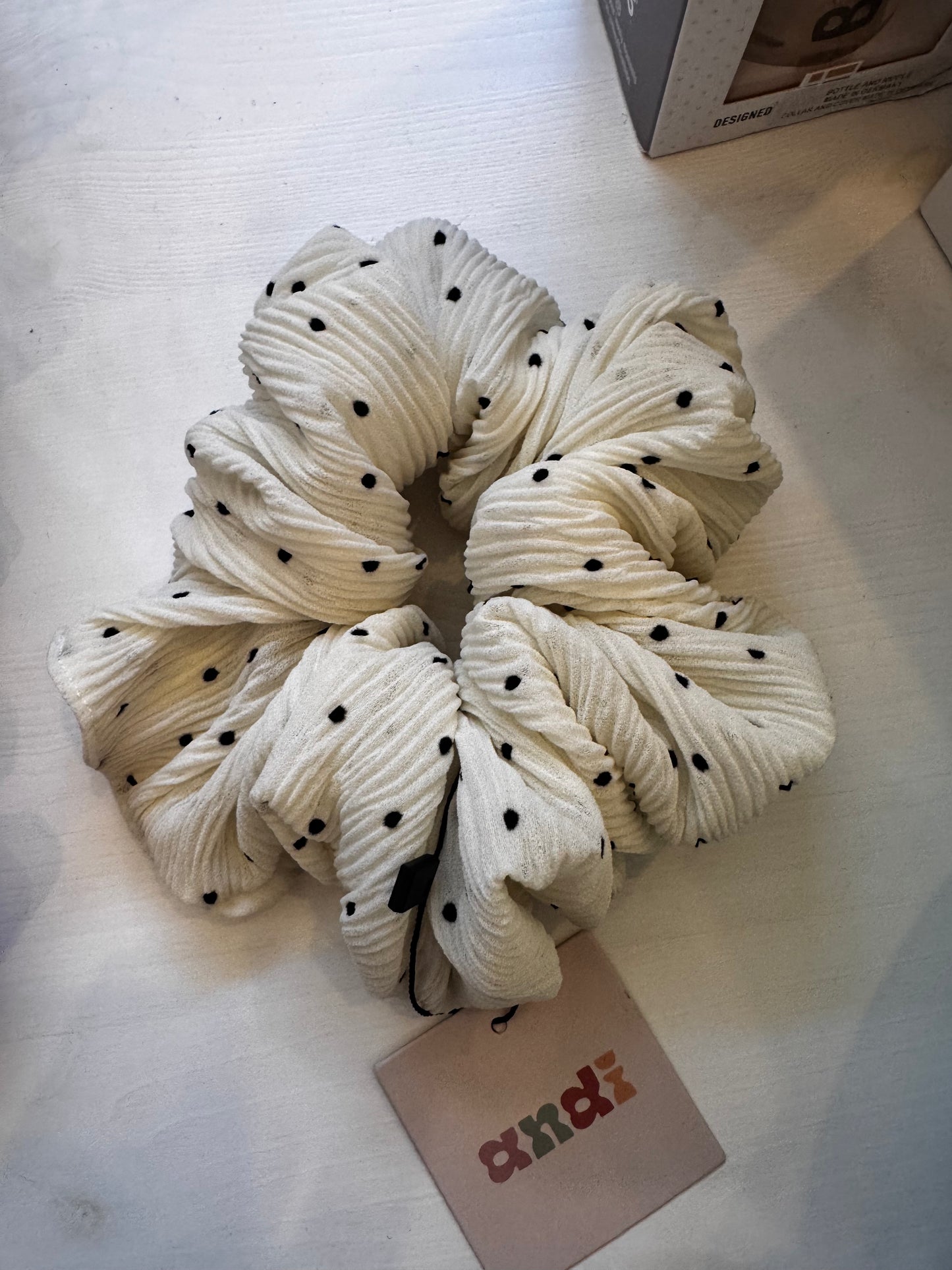 Polka Dot Scrunchie