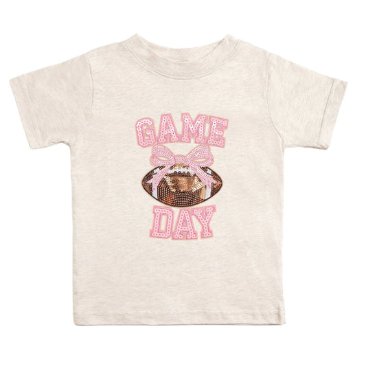 Game Day Sequin Patch Short Sleeve T-Shirt