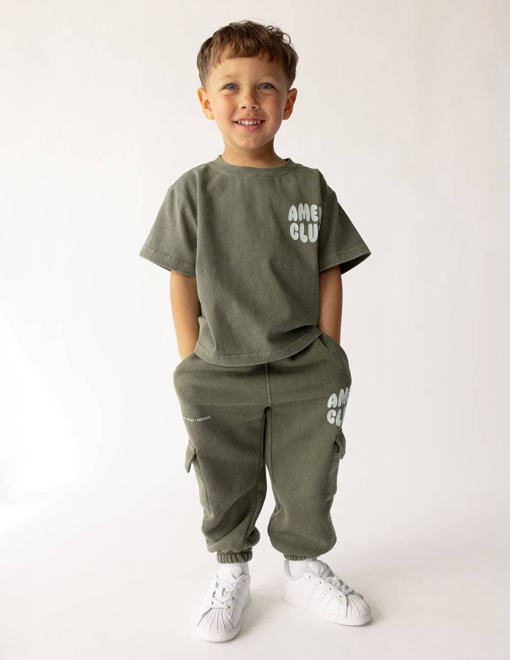 Amen Club Kids Cargo Sweatpant: 3T