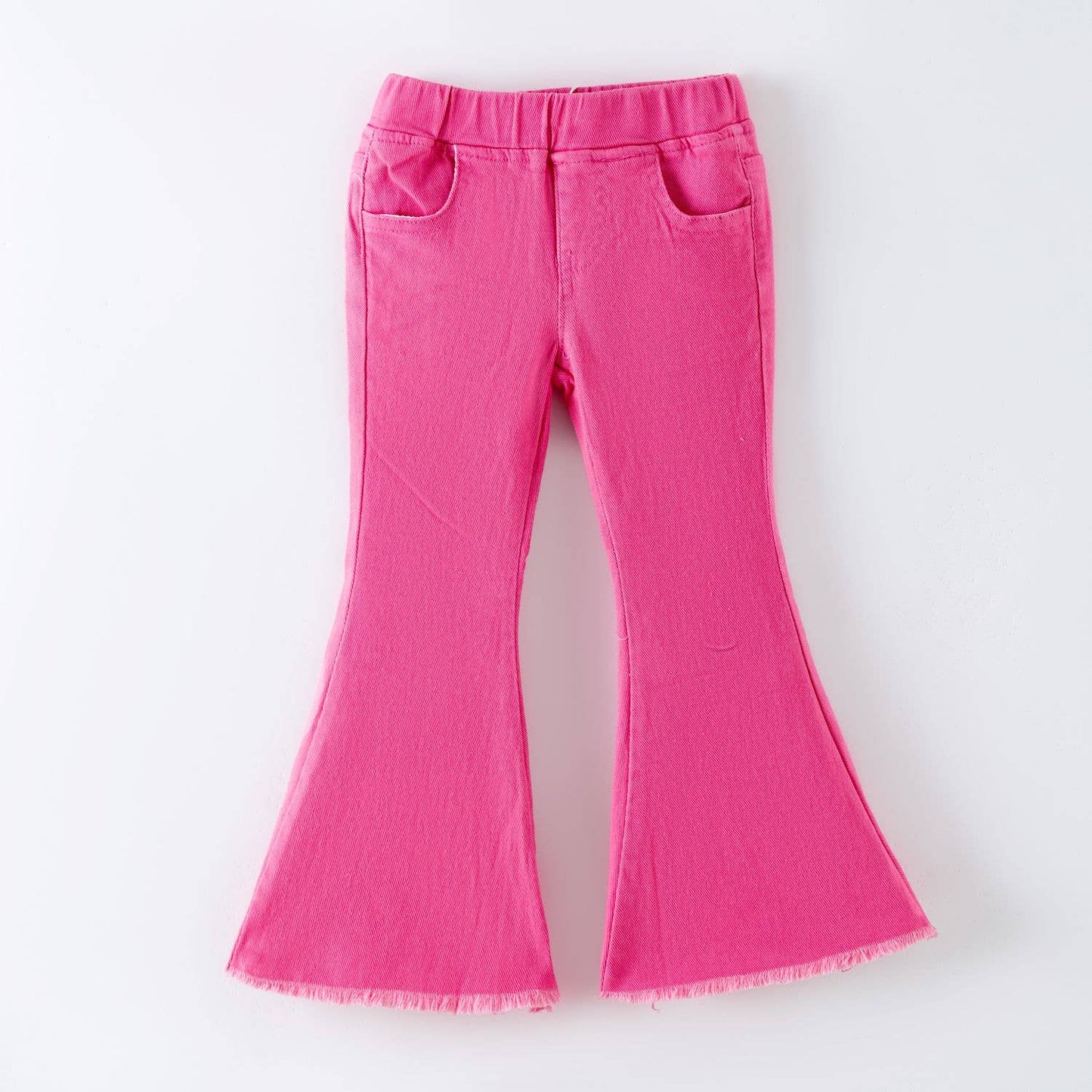 Pink Denim Flares